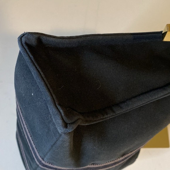 Hermes Black Canvas Fourre Tout Tote - Picture 6 of 10